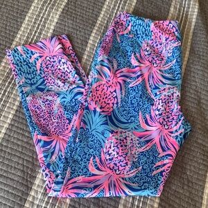 Lilly Pulitzer Pink and Blue Patterned Pants